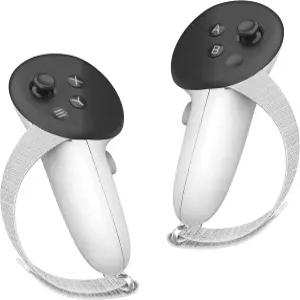 Maecker vr 미끄럼 방지 컨트롤러 스트랩 (조절식 너클 포함) Meta Quest 3S/Quest 3 그립 커버 및