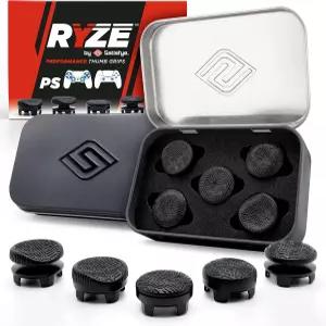 Satisfye Ryze 패드 (엄지 스틱 5개) - PlayStation용 편안함과 정밀도를 위한 엄지 PS4 PS5 및 Switch Pro