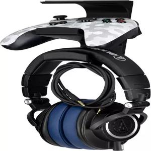 브레인웨이브즈 벌칸 - 언더 데스크 게임패드 컨트롤러 및 헤드폰 걸이 홀더 스탠드 XBOX ONE PS4 PS3 PS5