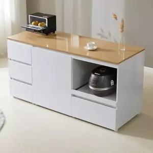 [보루네오하우스]보루네오 엘리브 모아 1600 홈바 렌지대 수납장 도어형 hs060