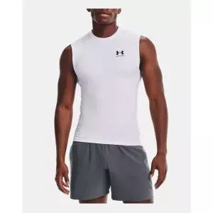 [언더아머][언더아머 구리점] 언더아머 히트기어 아머 슬리브리스 기능성 나시 운동복 1361522-100_GN