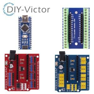 NANO IO Shield V3.0 컨트롤러 터미널 어댑터 확장 보드 Arduino UNO AVR ATMEGA328P 용  플레이트