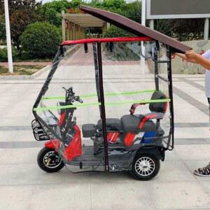 전동차 덮개 커버 천막 우비 기모 차양막 전동차커버 비옷 진회색 두꺼운