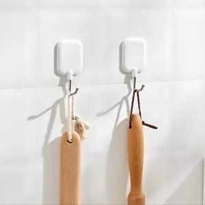 옷걸이 모던 후크 벽부착 무타공 2개입