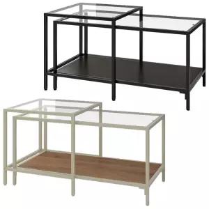 이케아 VITTSJO 빗셰 네스팅테이블 2종 세트 90x50cm 커피테이블 소파테이블 거실테이블