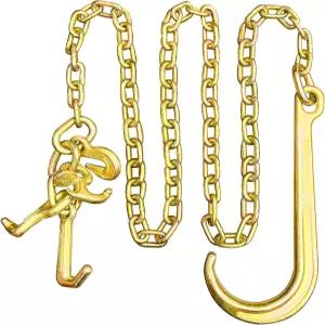 SENKEYFE G80 J 훅 토우 체인 5인치/16인치 x 8인치 리커버리 15인치 18800LBS 트럭 액세서리 브리들 운송