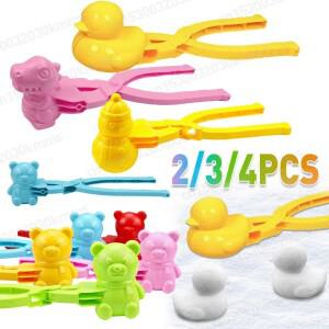 귀여운 오리 모양의 쌀 금형   클립  야외 플라스틱 겨울 눈 모래 도구 눈싸움 재미 스포츠