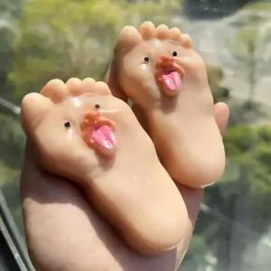 메롱 혓바닥 발바닥 말랑이 타바 스퀴시 마시멜로우