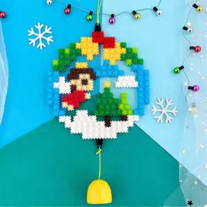 미술학원 키즈카페 체험학습 디폼블럭 겨울리스만들기 아이큐발달 흥미유발