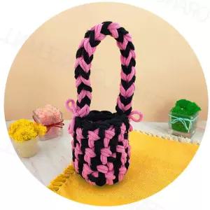 양말목공예 쉬운공예체험 미니가방만들기 텀블러가방만들기 심심한날 추천