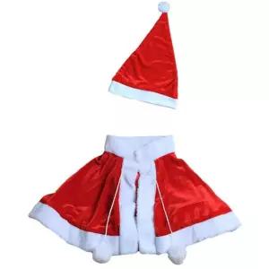 크리스마스 실속산타 모자 망토 세트 이벤트용 파티 의상