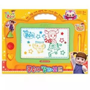 (ks-3003 주황) 콩순이 칼라 보드/유아/그림/자석/가정/컬러/그리기/선물/수학/놀이/숫자/아동/아이