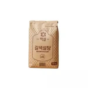 백설 갈색 설탕 15kg x 1개 HW