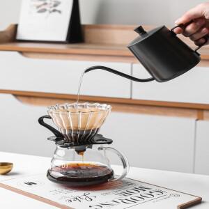 핸드드립 커피 키트 공유 포트 필터 컵 귀걸이형 야외 수제 머신 도구 커피포트 북유럽 스타일 유리