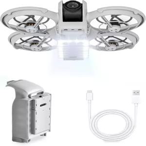 YDW 네오 나이트 라이트 랜딩 기어 - DJI 액세서리 LED 레그 배터리 프로텍터 2개 키트 충전식 플라잉 1개