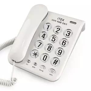 [룽스]유선전화기 효도전화기 화이트 아이텍200WH