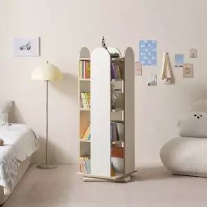 [인터데코]아이방 작은 도서관! 회전책장 (4단) WB669 (착불)