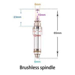 브러시리스 스핀들 1개 네일 드릴 액세서리 핸들 카본 브러쉬