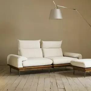 도손 3인용 알파인 패브릭 헤드레스트 원목소파