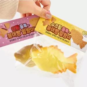 (12개 색랜덤) 붕어빵 스퀴시 말랑이 세트/인형/가게/모찌/완구/젤리/가정/감각/놀이/장난감/감촉/고릴라
