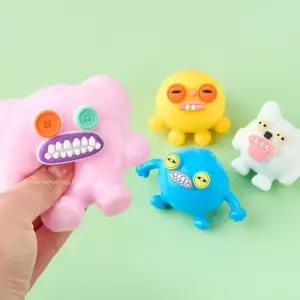 (12개 색랜덤) 몬스터 괴물 스퀴시 말랑이 세트/완구/가게/인형/젤리/가정/모찌/감각/놀이/장난감/감촉