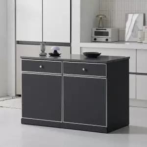 나무뜰 오드 미드센츄리 E0 폭깊은 광파오븐 아일랜드 홈바 식탁 1200X600 MWF408C