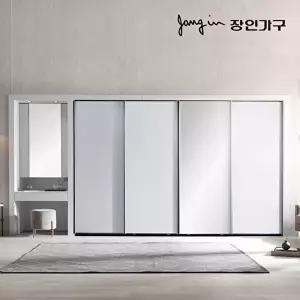 [장인가구][장인가구][T]단테 스탠다드 미러 화장대 파우더 슬라이딩 붙박이장 300cm