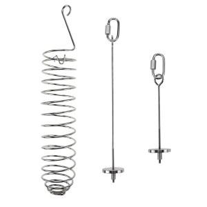 3in1 새 꼬치 먹이 홀더 스테인리스 스틸 앵무새 매달기 야채 간식 포크 2개 바구니 1개 앵무새를 위한