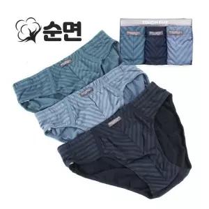 터프가이 면 남자 편한 삼각팬티 브리프3매 세트 1637654