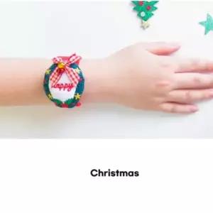 밍크크리스마스팔찌 선물 파티소품 장식 웨딩 장신구 밍크 크리스마스