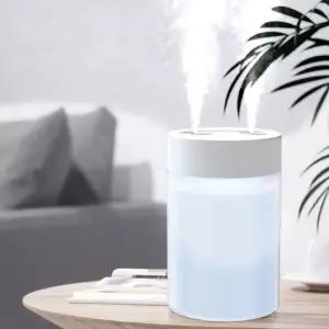 ( )로아 LED 초음파 가습기 USB 사무실 차량용 휴대용 탁상 무드등