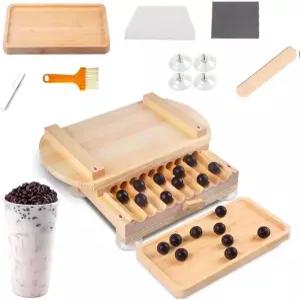 수동 알약 제조 기계 우유 거품차용 타피오카 비드 DIY 도구 3/6/9g 성형 석션 컵 고정 발 및 이중