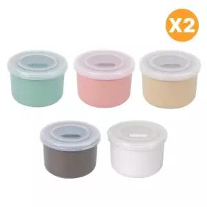 블루마마 유아식기 휴대용 도자기 밀폐 용기 도시락