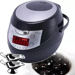 900W 밀크티 펄 메이커 논스틱 쿠커 터치스크린이 장착된 상업용 자동 타피오카 제조기 꿀 알약용 전기