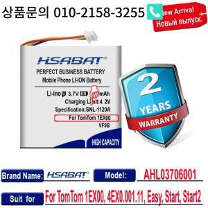 도착 [HSABAT] 1200mAh AHL 03706001 TomTom 1EX00 4EX0.001.11용 VF9B 배터리 Easy Start