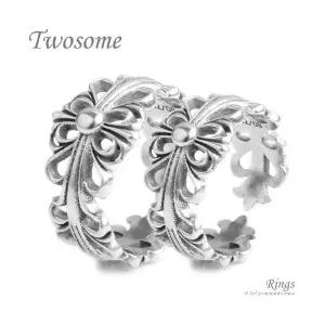 클루아조네코리아 커플 은반지 커플링 스터링실버 Twosome R8225