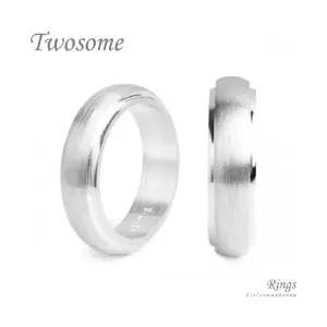 클루아조네 커플 은반지 커플링 스터링실버 Twosome R8226