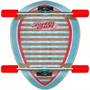 산타 크루즈 스케이트보드 디코더 웨이브 핀테일 롱보드 크루저 9.2인치 x 33인치