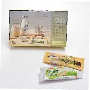 새싹보리 검은콩 미숫가루 선물세트 음료 곡물차 영양식품 가정용 간편식
