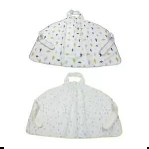 아기타올 아기 목욕타월 앞치마형 거즈면 전신 타올 수건 1P