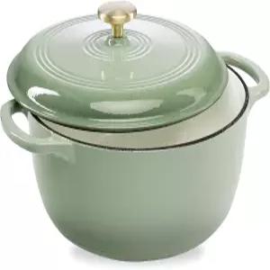 베스트 초이스 제품 6쿼트 에나멜 주철 원형 네덜란드 오븐 가정용 주방 식당 뚜껑이 있는 안전 이중