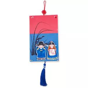 어린이집 노리개달린 청사초롱 벽걸이5P 겨울방학 전통만들기 설