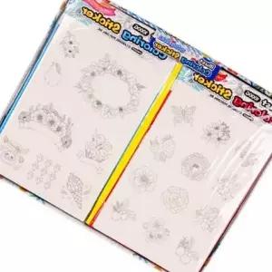 ( )일러스트 스티커 컬러링 드로잉 도안 채색 아트북 DIY (20개세트)