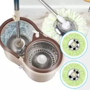 (옵션 통돌이(걸레2장+공병))통돌이 회전 물걸레 막대 밀대 청소기 바닥 극세사 걸레