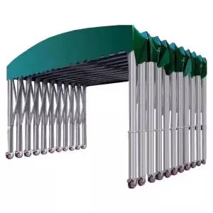 대형 자바라 천막 캐노피 야시장 접이식 방수 그늘막 행사용 차고 바퀴달린 창고 자바라천막