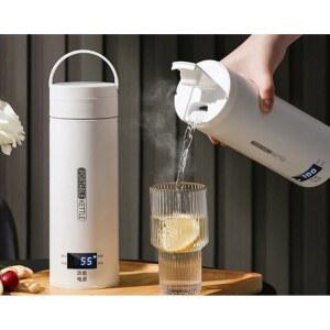 차량용커피포트 주전자 카포트 조절 1200ML 2단 12V/24V 보온 자동차 휴대용