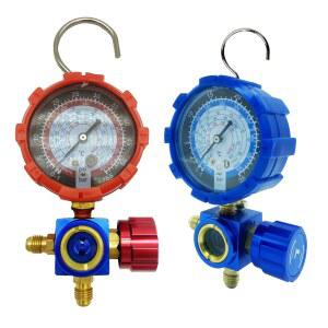 조준기 유리가 에어컨 매니폴드 게이지, 고압 저압 A/C 냉동 도구, R22, R410A, R134A, R404A