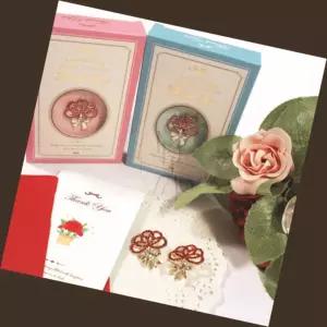 르꽁드주와 카네이션브로치 카드세트 16p 부모님생신선물 스승의날카드