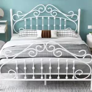 유럽풍 엔틱 슈퍼싱글 철제 침대 매트리스 프레임