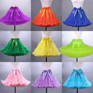 캉캉속치마 무 그물 스커트 투투 명주 레이어드 긴 슬림